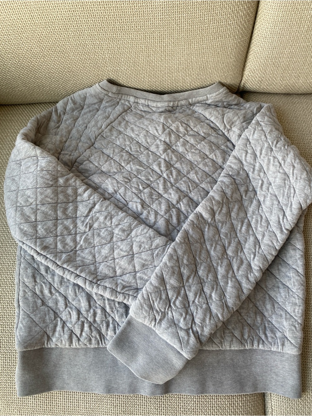 Patagonia Quilted Crewneck Sweatshirt - Light Heather Gray - Picture 5 of 10